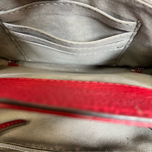 Vince Camuto Rio Red Leather MAKA Crossbody Bag VC-MAKA-CB Purse - Picture 6 of 16